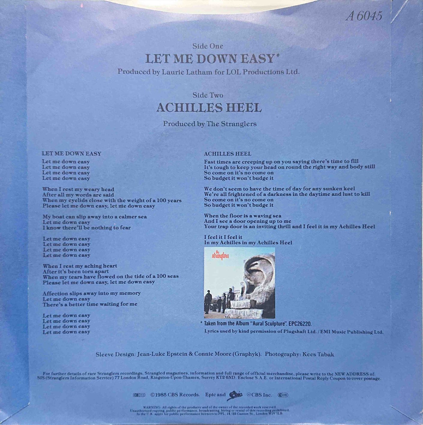 Back cover of A 6045